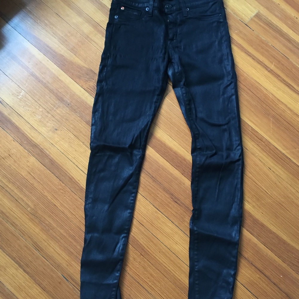 HUDSON SHINY BLACK PANTS